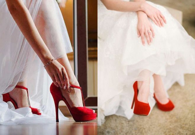 красные туфли на свадьбу