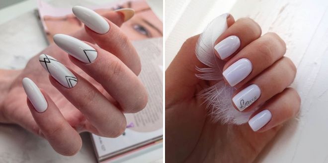 white manicure for summer