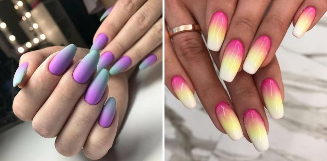 color gradient manicure