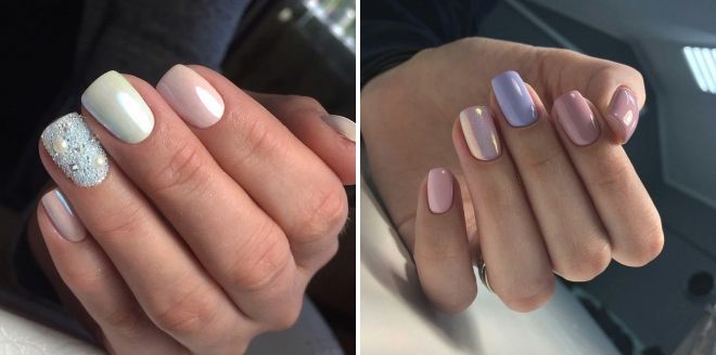 pastel summer manicure