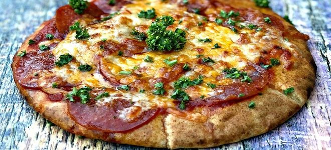 быстрая пицца из лаваша