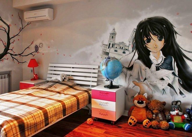 Комната для девочки в стиле аниме