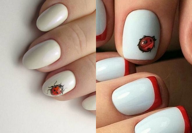 summer manicure 2022 with design