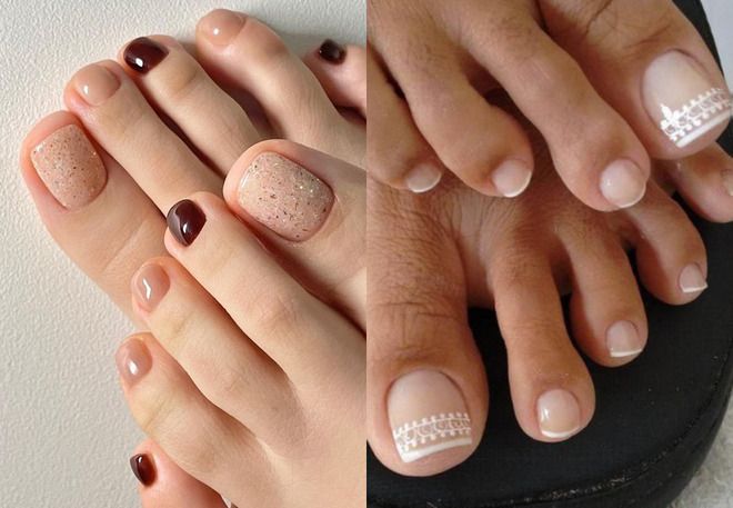 neutral pedicure for summer