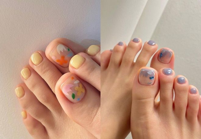 the most beautiful pedicure for the summer
