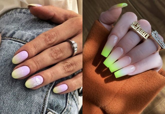 french gradient manicure for summer 2022
