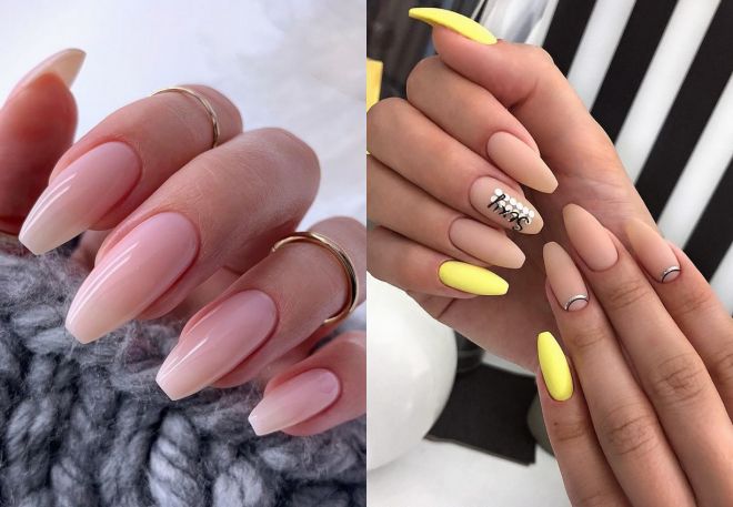 summer manicure for long nails