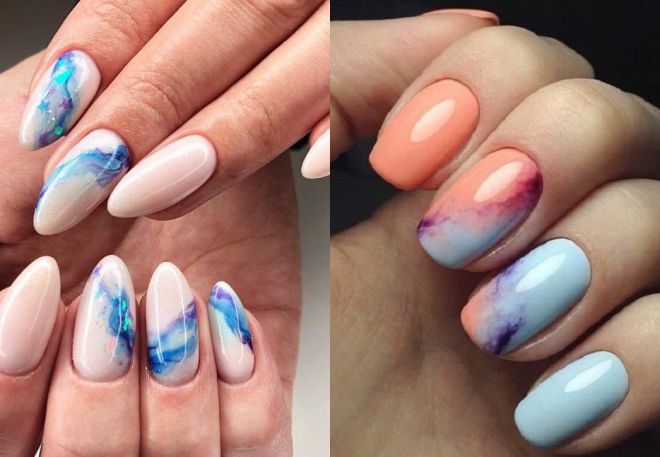manicure for the summer with divorces