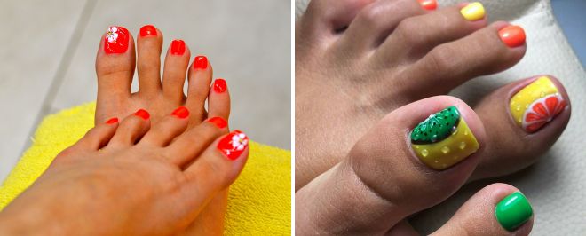 juicy pedicure for the summer
