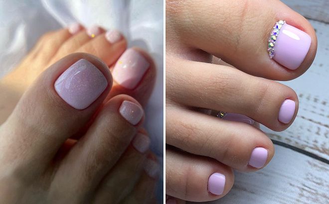 nude pedicure for summer 2022