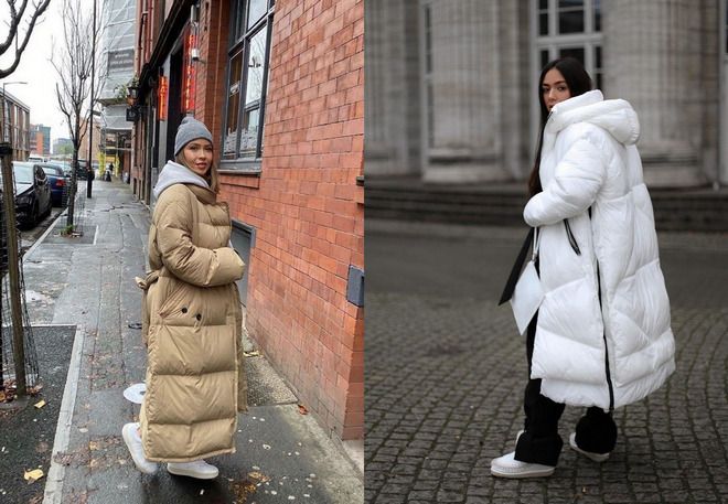 длинная женская зимняя куртка