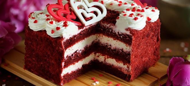 рецепт торта красный бархат в домашних условиях