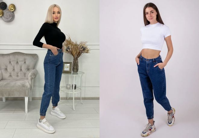 женские джинсы джоггеры