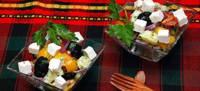 вкусный греческий салат