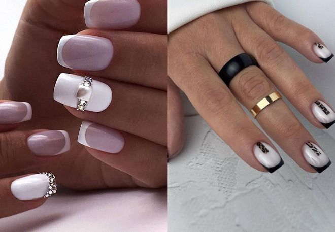 trendy french manicure