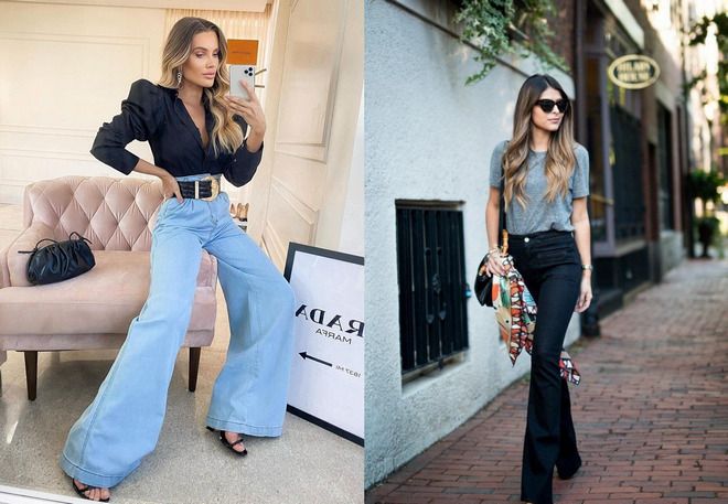 модные тенденции женских джинсов 2022