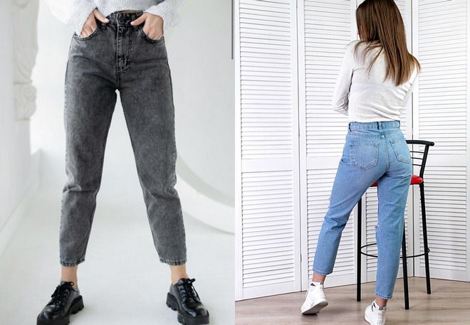женские джинсы с высокой посадкой