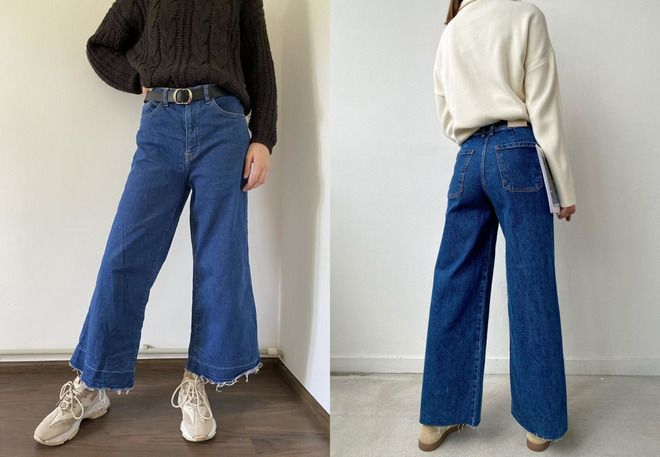 женские джинсы кюлоты