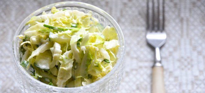 салат весенний рецепт с капустой и огурцом