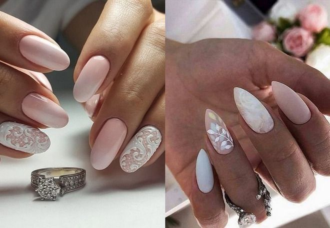 wedding manicure ideas for the bride