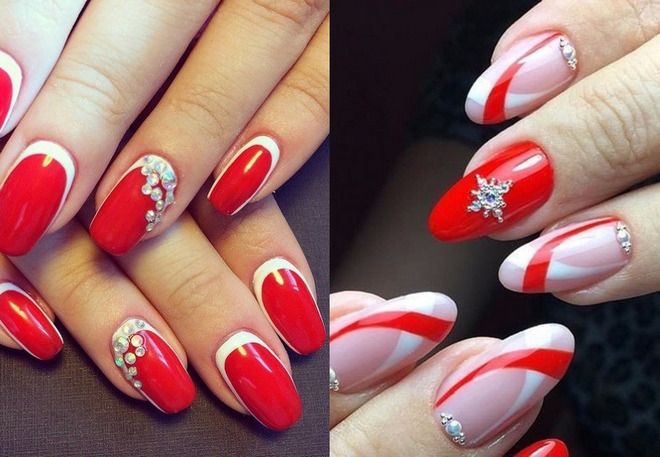 wedding red manicure for the bride