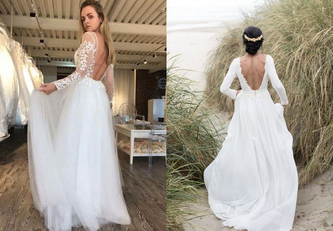 белое свадебное платье