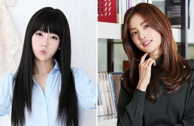 корейские стрижки для девушек на длинные волосы