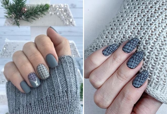 stylish winter manicure