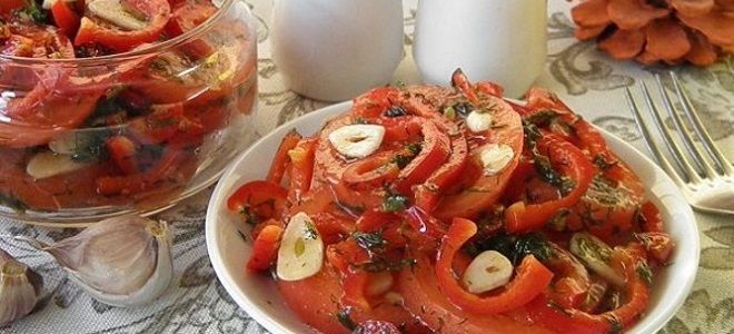 помидоры по корейски с болгарским перцем