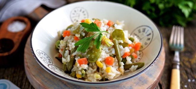 рецепт рассыпчатого риса на сковороде с овощами