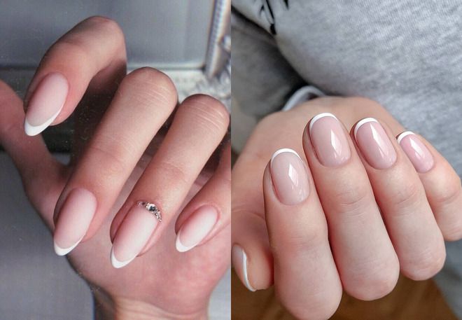 gentle manicure for short oval nails