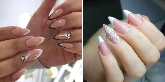 french on sharp nails summer 2020