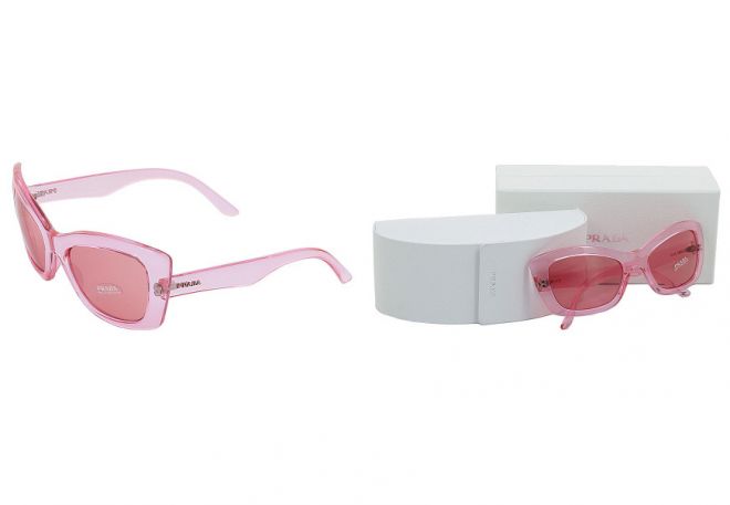 розовые прада очки