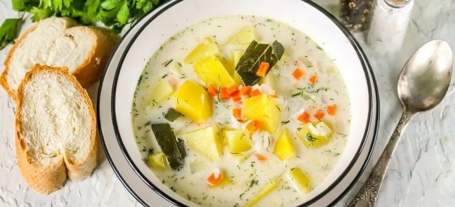 суп с плавленным сыром рецепт