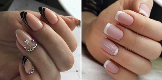 french summer for short nails