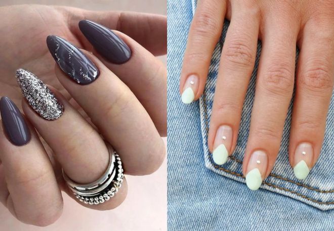beautiful trendy manicure for the summer