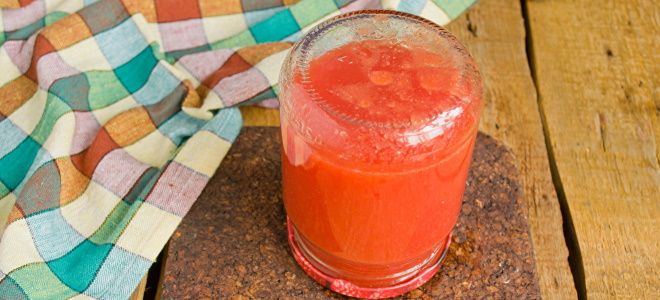 томатный сок с мякотью на зиму