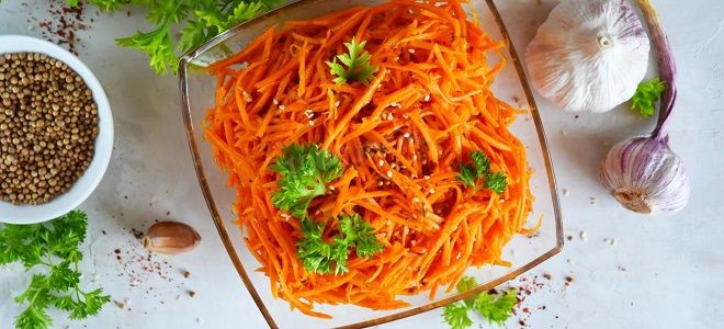 морковь по корейски на зиму с приправой