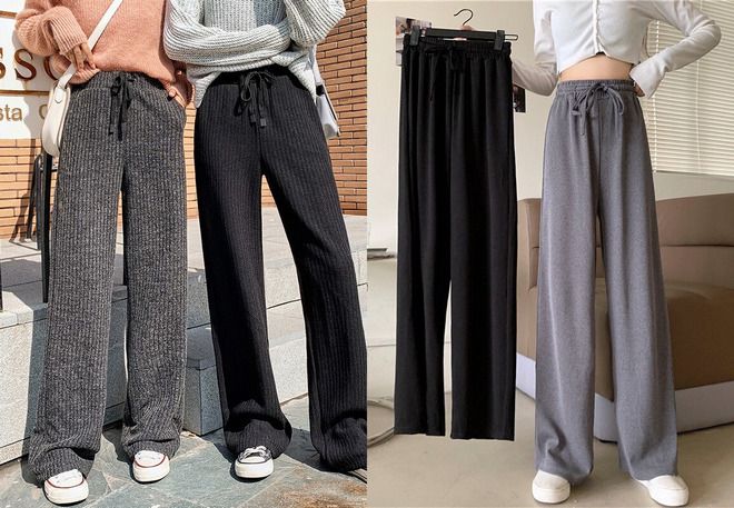 вязаные женские брюки