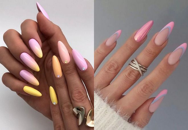 summer manicure 2022 for long nails