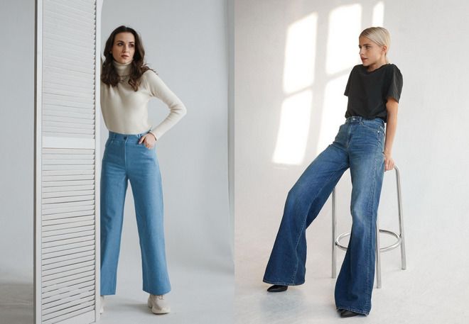 модные женские образы с джинсами