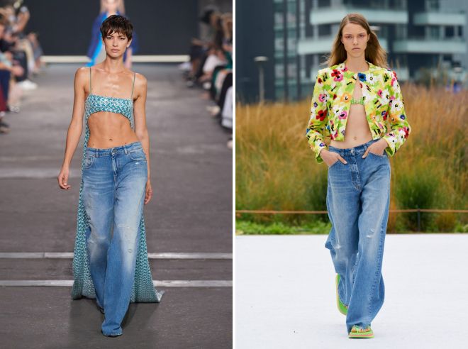 fashionable women's jeans for summer 2022