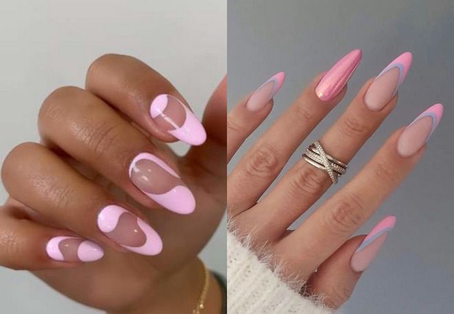 gentle manicure almonds for the summer