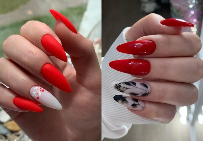 youth manicure design almonds in trend in summer