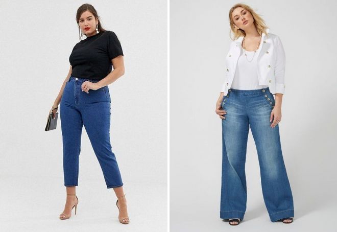 женские джинсы больших размеров