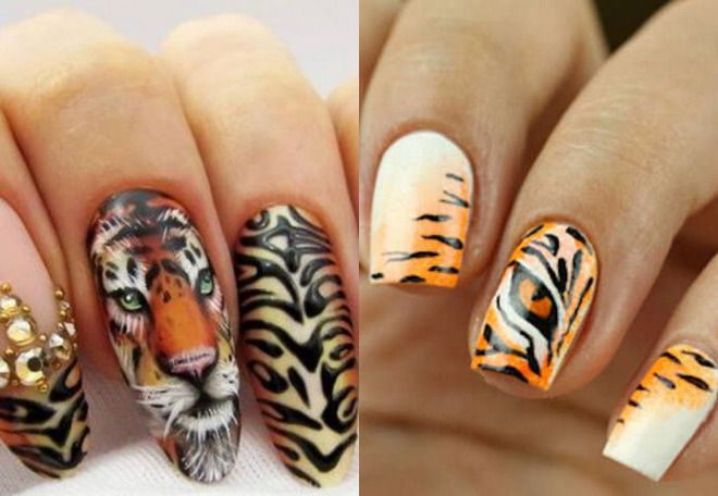 new year manicure 2022 year of the tiger