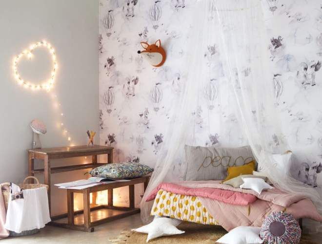 спальня девочки в скандинавском дизайне