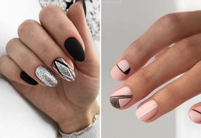 geometry nail design