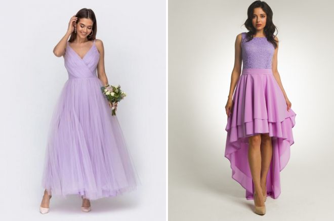 фиолетовое платье на свадьбу для подружки