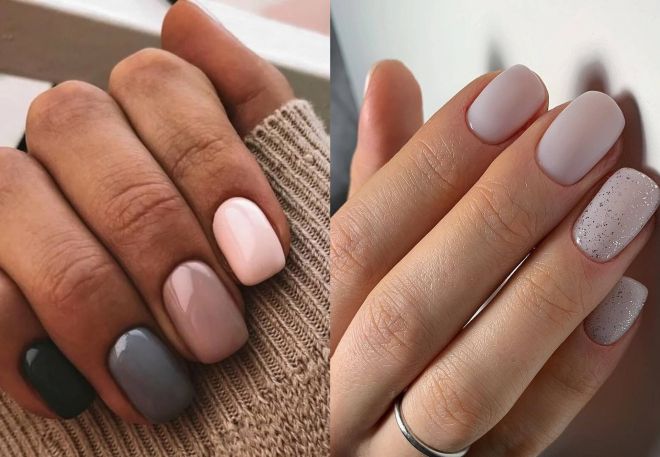 trendy manicure for short nails